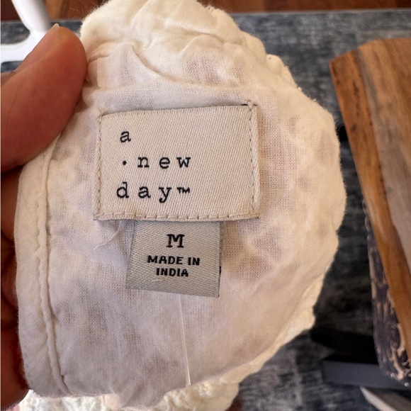 A New Day Dress Women's Boho White Lace Sleeveless Side‎ Split Maxi Dress Size M - Picture 4 of 10